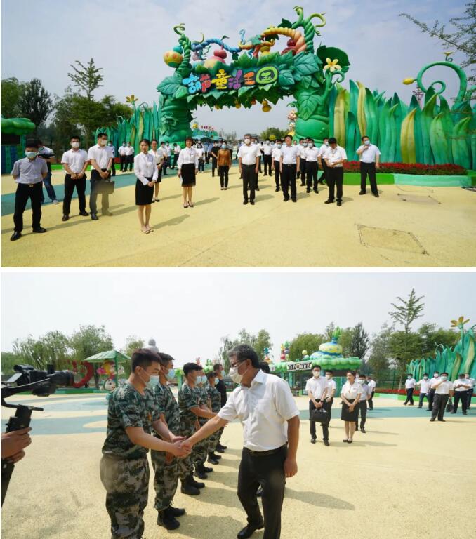 揭牌儀式后，活動人員參觀應急管理科教體驗基地